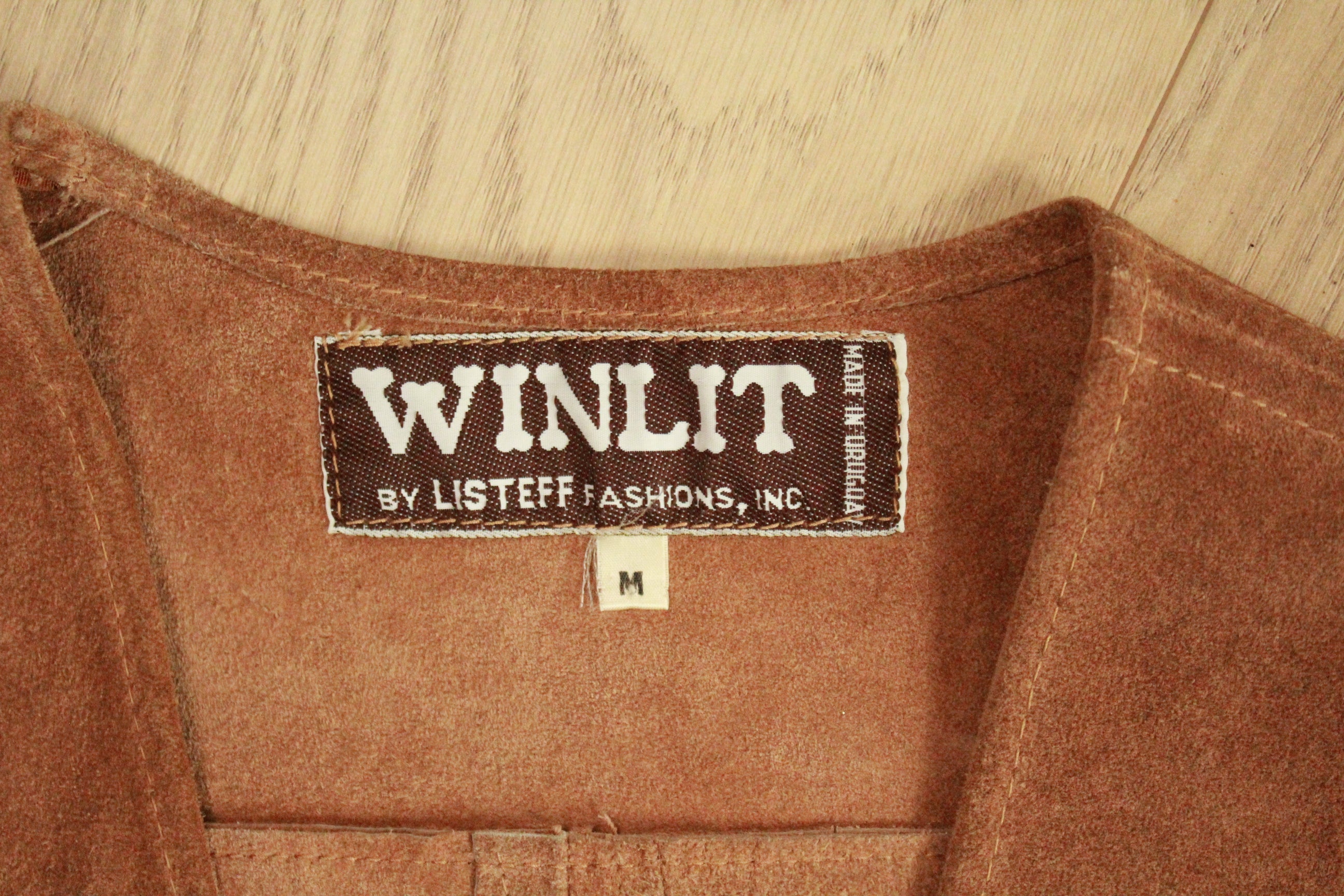 Vintage Brown Suede Fringe Vest - 70s Boho Western Festival Style, Size Medium