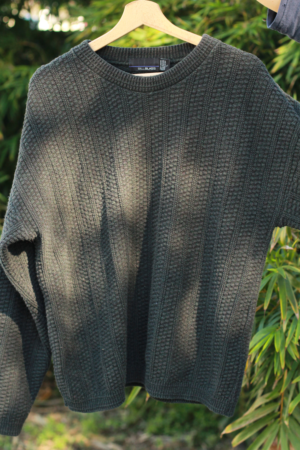 Vintage 1990s Bill Blass Fisherman Sweater – Nautical Sailor Cable Knit, Mens/Large, Unisex Fit