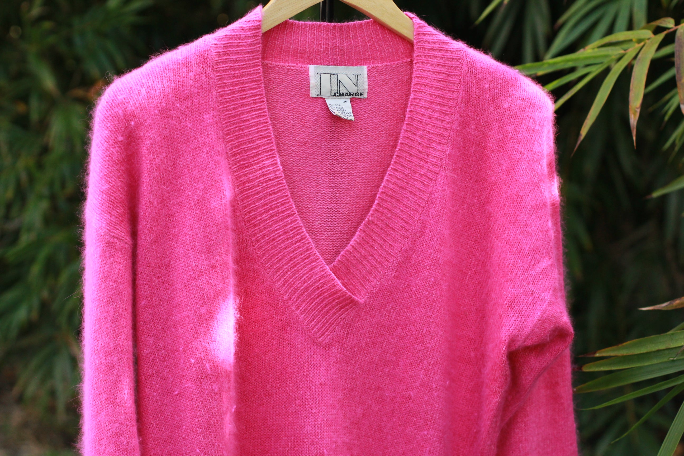 Vintage slouchy silk-angora blend sweater Hong Kong