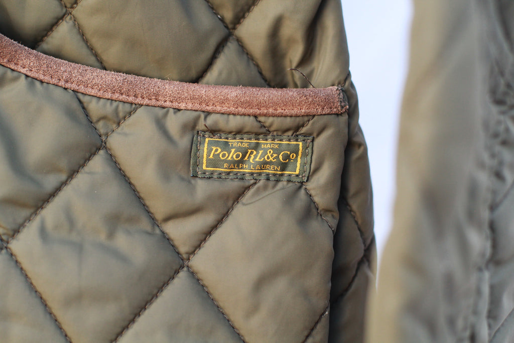 Polo Ralph Lauren Green Quilted Equestrian Jacket