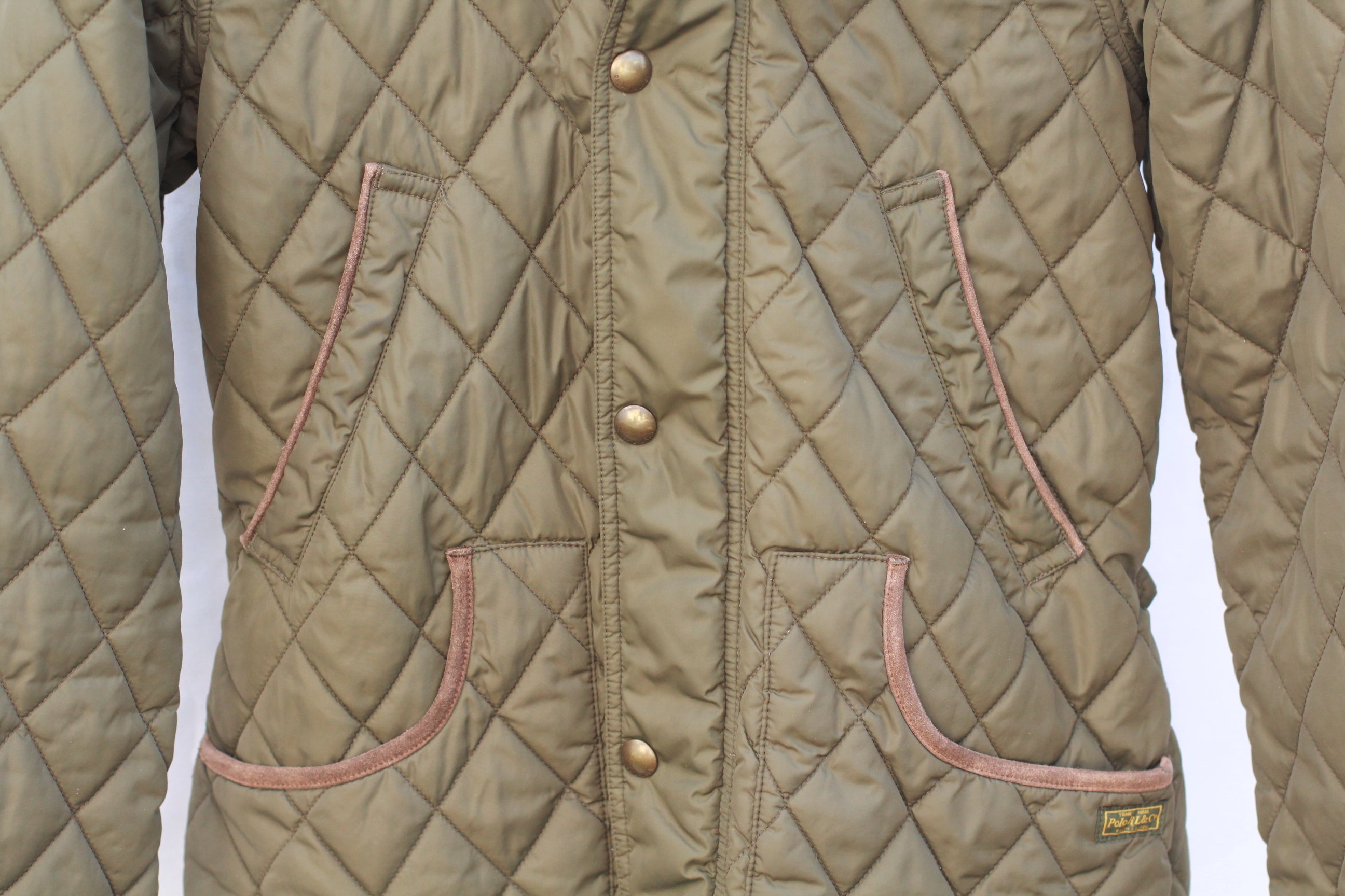 Polo Ralph Lauren Green Quilted Equestrian Jacket