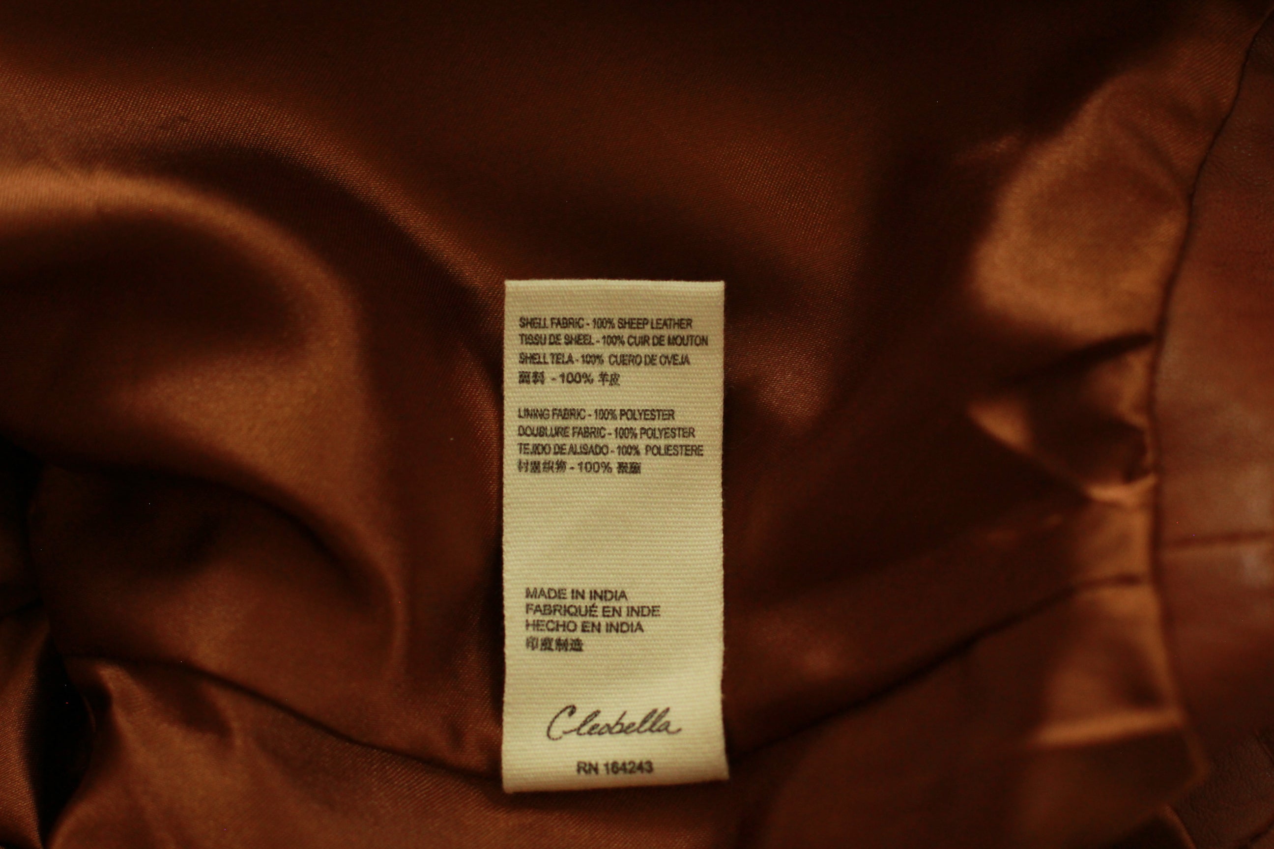 Cleobella Cognac Leather Moto Jacket