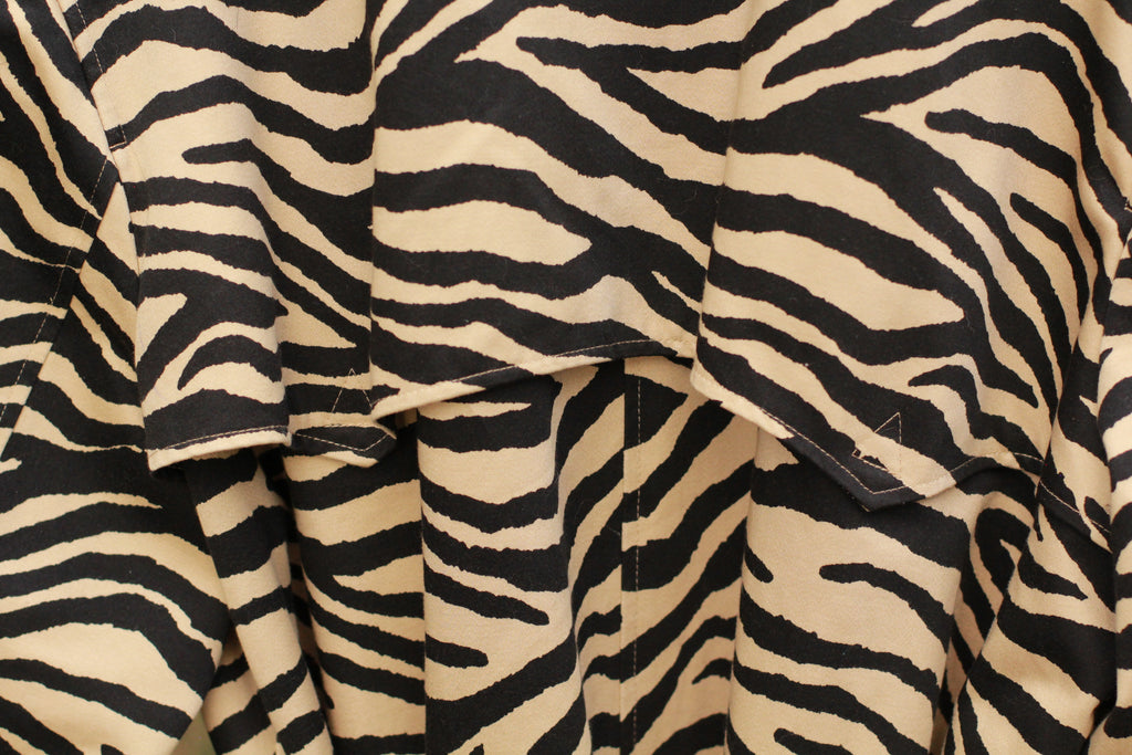 Zebra Print Trench Coat | Lauren Ralph Lauren, Like New
