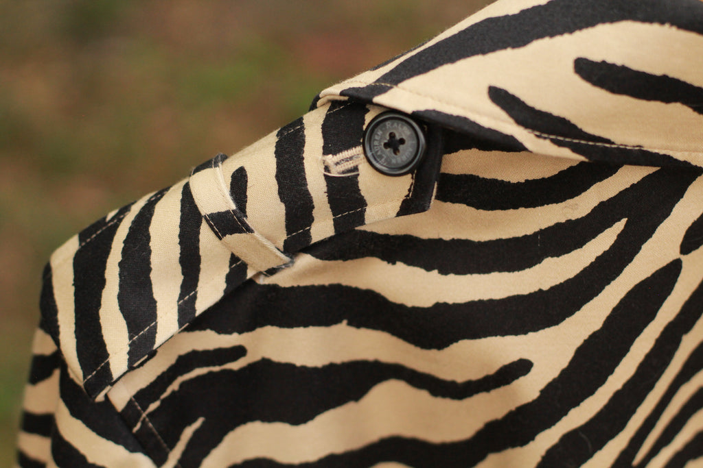 Zebra Print Trench Coat | Lauren Ralph Lauren, Like New
