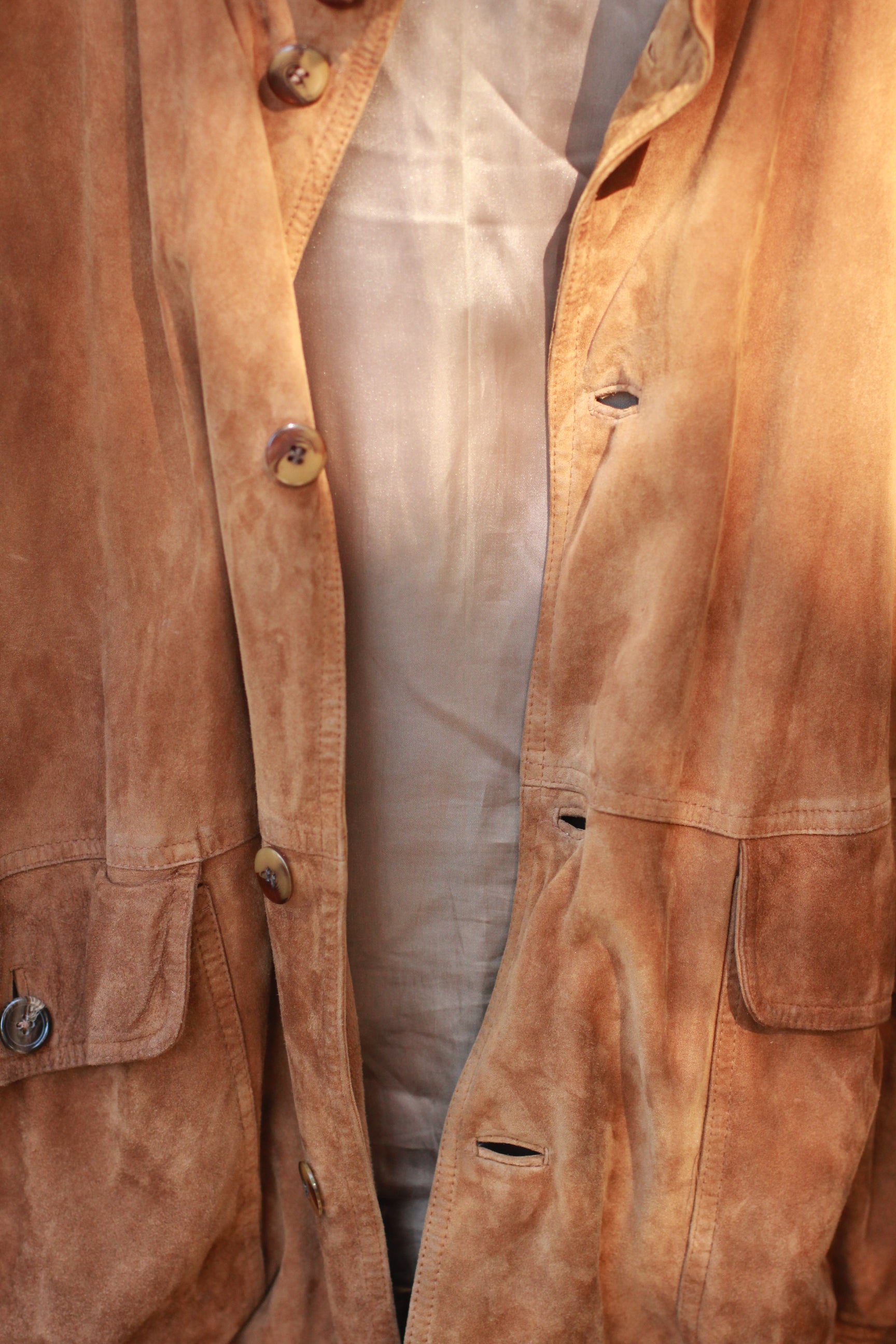 Vintage 1980s Conbipel brown suede bomber jacket, Italian-made