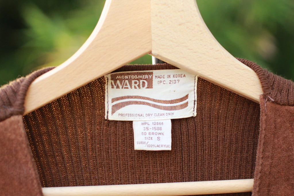 Vintage Montgomery Ward vest tag