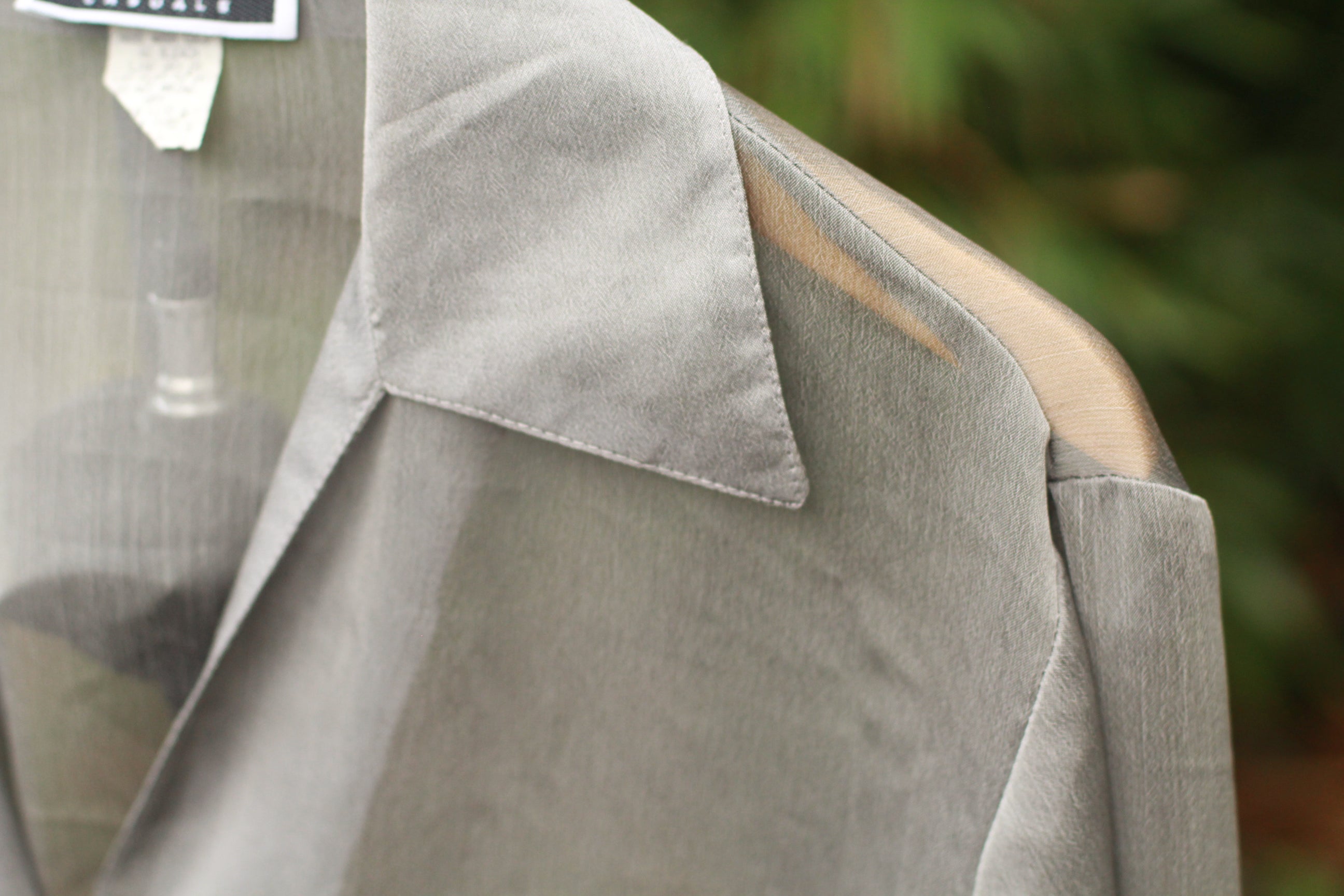 Contempo Casuals sheer chiffon blouse – collar detail