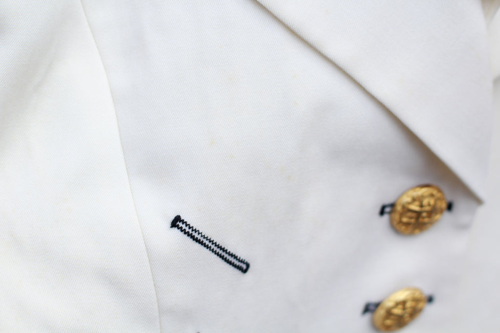 Vintage CACHÉ Cream Military Jacket | USA Made